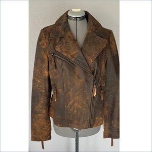 Wilson's Leather - Brown Distressed Leather Jacket